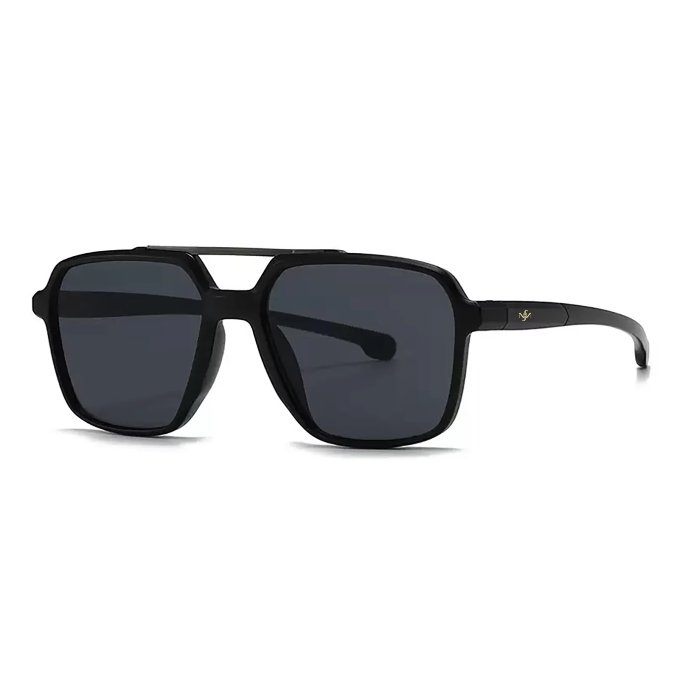 Geometric Aviator Sunglasses
